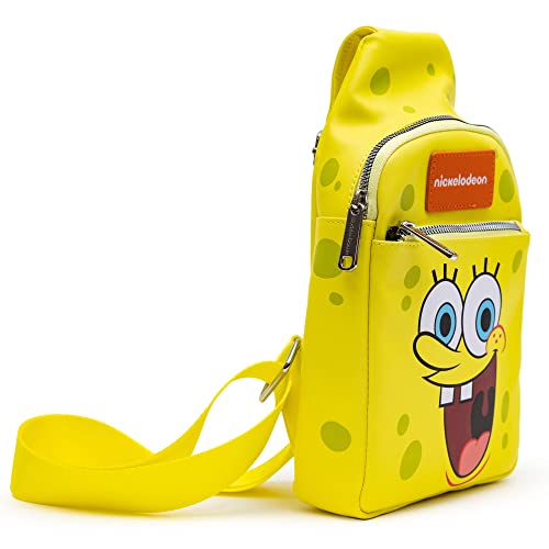 Nickelodeon Bag, Sling, SpongeBob SquarePants and Patrick Star, Bounding, Vegan Leather3