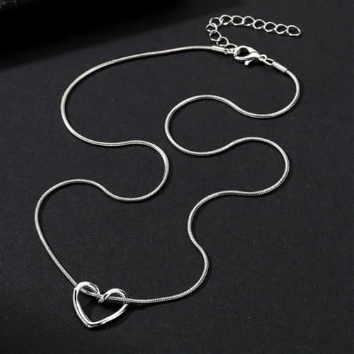 Collar de corazón el regalo ideal para cumpleaños de niñas gargantilla larga de moda 5