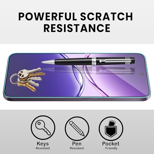 Image of ArmourPro Military Grade Gorilla Tempered Glass Screen Protector Compatible for Oppo F29 with Edge to Edge Coverage, Cable Protector and Easy Installation kit (6.7 Inch)