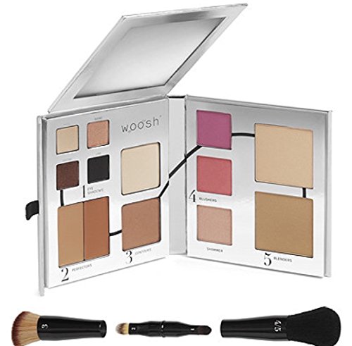 Woosh Beauty The Fold Out Face W/Secret Brush Set 3 Medium