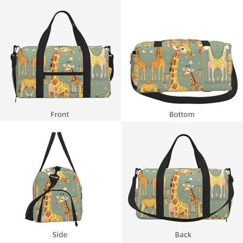 Bolsa cruzada de mano con simpáticas jirafas para alegrar tu día 2