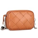 UBORSE Leather Crossbody Bag Ladies Handbags Cross Body Purse with Chain Strap Top Zipper Handbags f