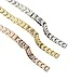 Imagen de ROUREOX Mujeres 316L Acero Inoxidable Correa de Reloj
