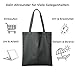 POLHIM® Robuster Stoffbeutel Grau 220g/m² (2 Stück) - Schwere Baumwolltasche mit langen Henkeln - Extra Stabile Graue Einkaufstasche im 2er Pack, 38x42 cm