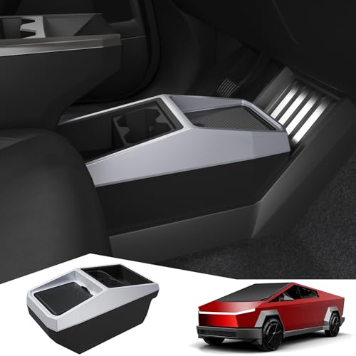 Foronetry Floor Console Organizer Compatible with Tesla Cybertruck 2025 2026 2024 Multifunctional Storage Box for Cybertruck Accessories