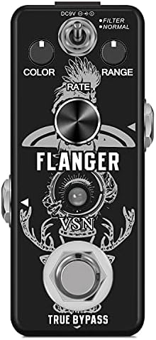 VSN Guitar Flanger Pedal for Analog Flanger Effect Pedals Classic Metallic Flanger Sounds Effect As Ture Tone 2 Modes Best Retro Sound Effect