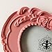 ZXT-parts 3x3 Picture Frame Heart Pink Frame. Resin Handmade Photo Frame. Glass Panel. Black Suede Cover.European Style Suitable for Wall or Desktop.