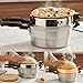 1000W Mini Electric Aluminum Oven & Arabic Bread & Khameer Maker, Easy To Use with Low Power Consumption, Khameer Bread Maker, Silver 28CM