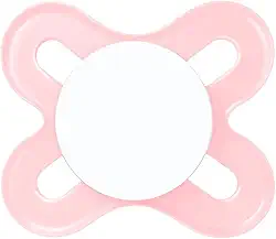 MAM Baby 1 Chupeta Original Start Com Bico Simétrico de Silicone SkinSoft para Crianças 0-2 Meses Embalagem Blister, Rosa