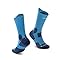 Calcetines Compresión Hombre Mujer 2Pares, Medias de Compresion Antiampollas, Running Socks Largos, Respirable y Acolchado, para Deporte, Trail, Ciclismo, Trabajo, Soporte del Arco, Fascitis Plantar