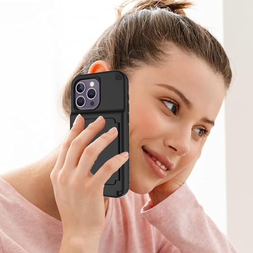 Étui iPhone 15 Pro protégeant des chutes avec rangement de cartes - 2