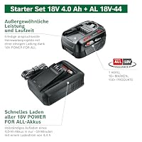 Bosch Akku und Schnellladegerät Starter Set 18V (1x 4,0Ah Li-Ionen-Akku; 1x Schnellladegerät; POWER FOR ALL 18V Alliance) – Ansicht 3