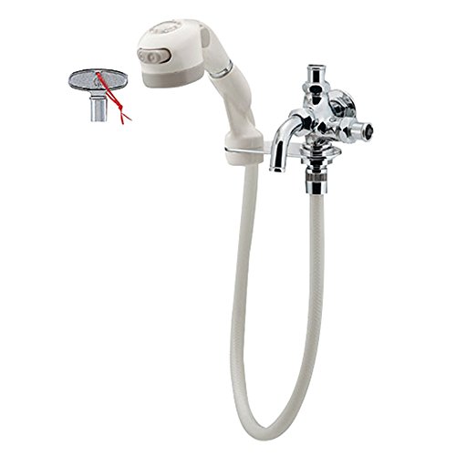 カクダイ ガーデン用水栓 共用ペット用双口水栓 704-152-13