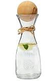 Dekobox Original Zillertaler Wasserkaraffe 1L Rocco inkl. Zirbenkugel XL - Zirbenwasser