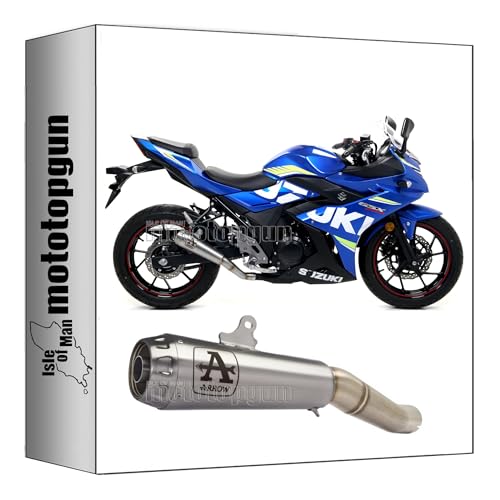 Pot Arrow 71870PRI Pro-Race finitions nichrom et acier Suzuki GSX 250 R
