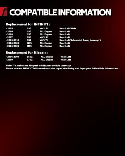 Image of Torchbeam Rear Brake Caliper Left for INFINITI 2005 2007 G35 3.5L, INFINITI 2006 2008 G35, INFINITI 2009-2010 G37 3.7L, Rear Left Caliper Replace # 19B2792A