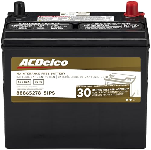 ACDelco Gold 51PS (88865278) 30 Month Warranty BCI Group 51 Battery