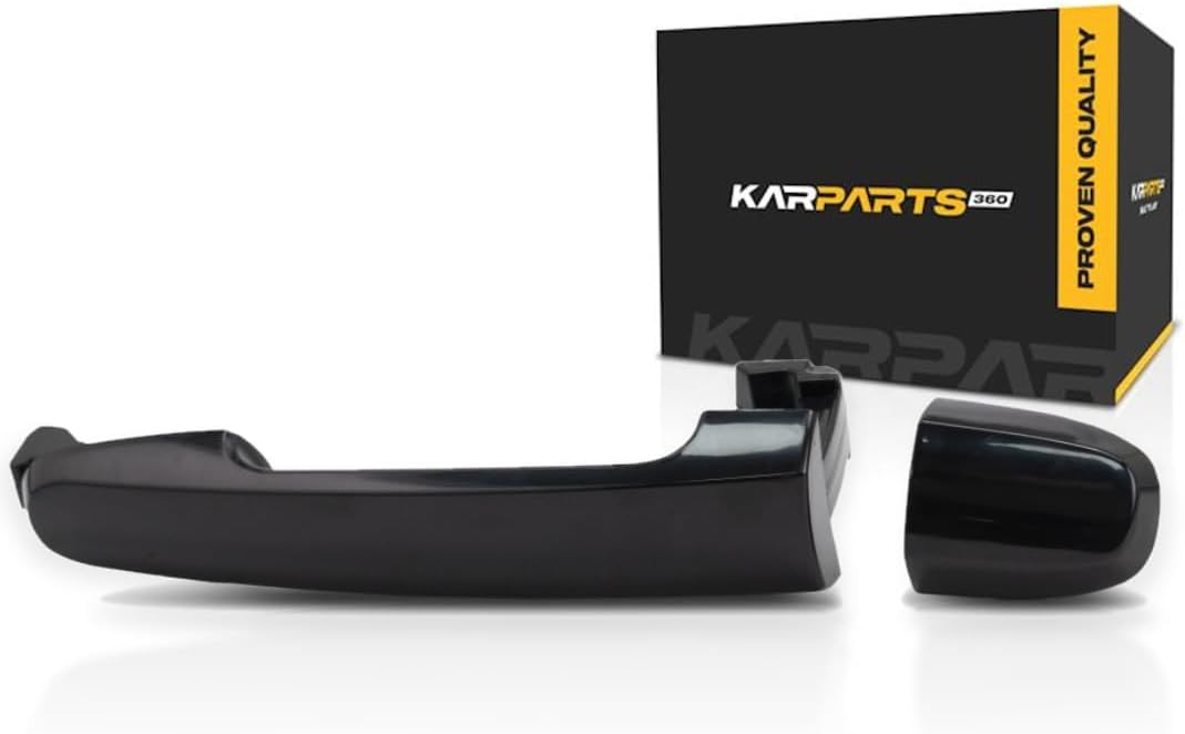Door Handle for Toyota RAV4 2001-2012 Driver Or Passenger Side | Exterior | Rear | Smooth Black | Trim:All Submodels
