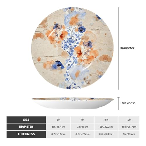 Plato decorativo con diseño Wind Whisper en porcelana fina miniatura 2