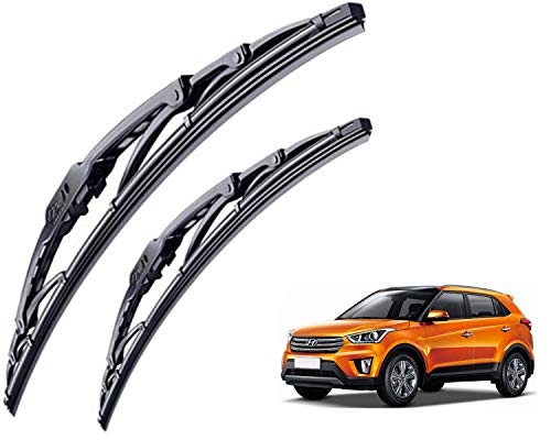 Image of WolkomHome High Performance OE Car Wiper Blade Replacement set of 2 Pc Right 26 inch Left 16 inch for Hyundai Creta type 1