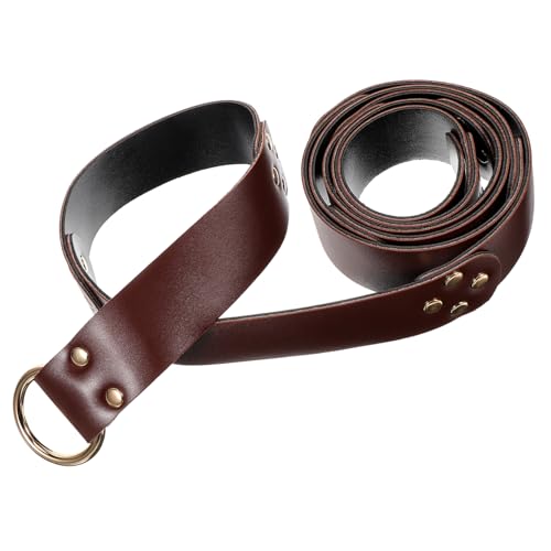 SAFIGLE Medieval Sword Belt Retro Style Holder for Cosplay Comfortable Secure Design for Knights and Vikings Versatile Accessory for Themed Events