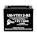 Replacement for 1986 Honda TRX250 FourTrax 250 CC Factory Activated, Maintenance Free, ATV Battery - 12V, 10Ah, UB-YTX12-BS