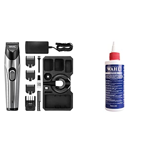 Wahl Cord/Cordless Beard & Stubble Trimmer & Clipper Oil, Blade Oil for Hair Clippers, Beard Trimmers and Shavers, Lubricating Oils for Clippers, Maintenance for Blades, 118.3 ml