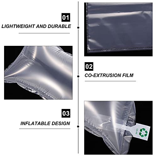 STOBOK Almofadas De Ar De 100 Peças Película De Almofada De Ar Saco De Entrega Expressa Enchimento A