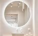 Produktbild BD ART - Wandspiegel - Badspiegel - Rund Ø 60cm - mit LED Beleuchtung - Lichtfarbe Kaltweiß 6000K, IP44 - Spiegel Groß - Mirror - Ganzkörperspiegel - Bad Wand Spiegel - (Luna_RUND, Ø 60 cm)