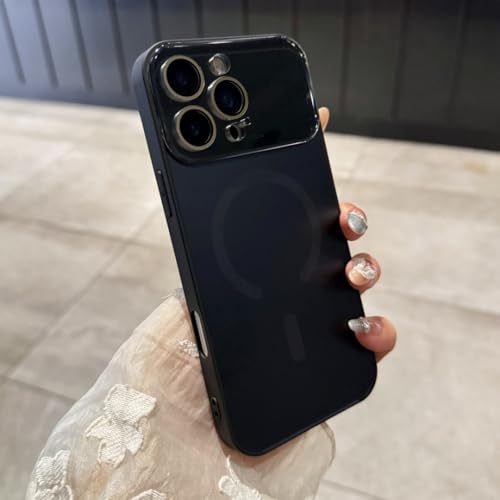 Coque iPhone 12 Pro noire antichoc avec protection grand objectif et recharge sans fil