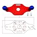 KLKVTGWGZK Router Base with Handles Fixed-Base Compact Guide for Woodworking Electric Trimming Milling Engraving Tools(Rojo)