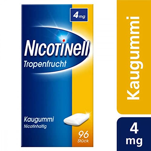 Nikotinkaugummi Nicotinell 4 mg Tropenfrucht, 96 Stück