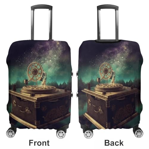 Travel Luggage Cover Protectors Elastic Anti-scratch Suitcase Cover Washable Luggage Sleeve Dream Music Box Suitcase Cover Protector Fit 18-32 Inch Suitcases Travel Accessories M3