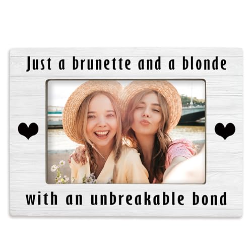 Hiuwevt Bestie 4x6 Picture Frame, Best Friend Photo Frame, Bestie Gifts for Women, Long Distance...