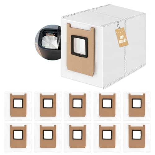 Lot de 10 sacs aspirateur robot Eufy E25 Omni de rechange RongZy 3L