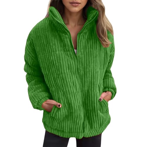 Veste décontractée élégante pour femme avec col montant chic et poches pratiques au quotidien