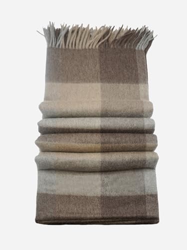 State Cashmere Multicolored Plaid Home Throw Blanket With Decorative Fringe 100% Pure Cashmere Ultra Soft Accent Blanket For Couch, Sofa & Bed thumb #4