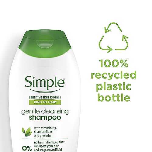 Simple Kind to Hair Gentle Cleansing Shampoo with vitamin B5, chamomile oil, and glycerin hair care for healthy, shiny hair 400 ml - Image 4