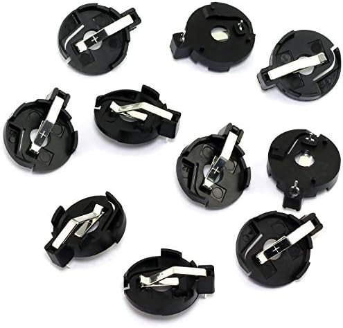 E-outstanding 10 PCS Black CR2032 2025 2016 Coin Cell Button Battery Socket Holder for 3V Button Battery image 5