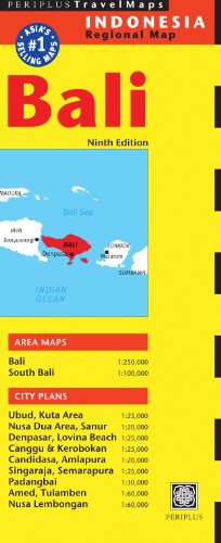 Bali Travel Map (Periplus Travel Maps) [Idioma Inglés]