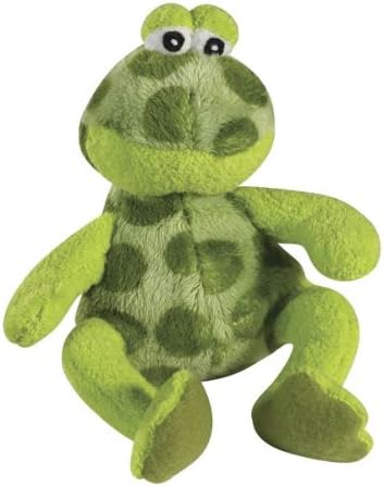 MPP Croakers Small Dog Toys Plush Green Frogs Ribbit Croaking Sound Chip Choose Size (Small - 4.5)
