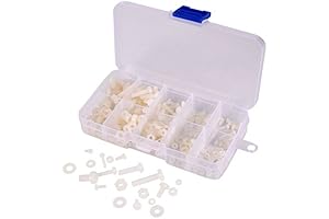 270PCS Nylon Machine Screws Nuts Washers Assortment Kit