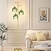Vintage Floor Lamps for Living Room Bedroom-3 Light Glass Floor Lamp with Three Led Bulb, Flower Tall Floor Lamp Gold Mid Century Modern Standing Lamp Tree Floor Lamps for Living Room Bedroom Corner