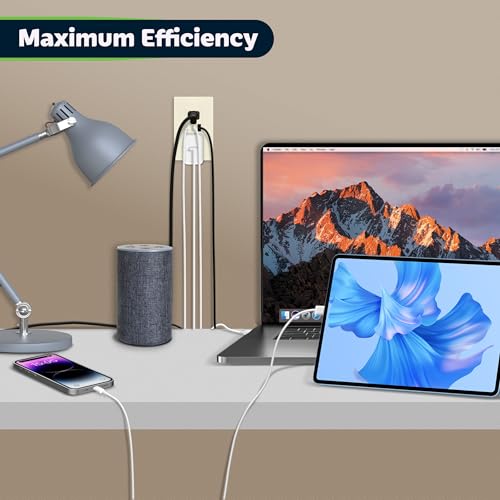 Image of TOPGREENER 4.2A 3-Port Type C USB Outlet, 15 Amp Receptacle Plug, Charging Power Outlet with Dual Type C&A Ports, Screwless Wall Plate Included, UL Listed, TU21542AC2-LASID, Light Almond, 2 Pack