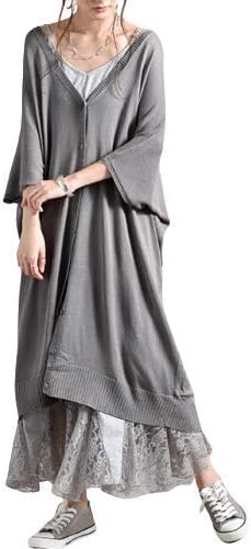 Amazon カーディガン レディース 接触冷感 半袖 ロングカーディガン Uv サマーニット ロング 薄手 トップス 羽織り ニット ドルマン ドルマンニット 体型カバー 無地 夏 グレー カーディガン ボレロ 通販