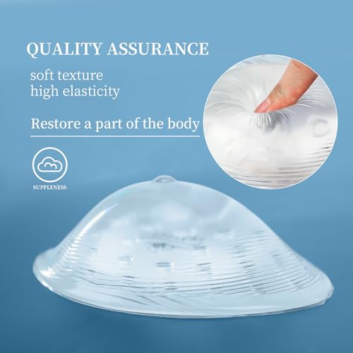Mastectomy Breast Prosthesis for Swimming,Waterproof Swim Breast Form for Mastectomy Women Concave Bra Pad Inserts(1 Piece)4