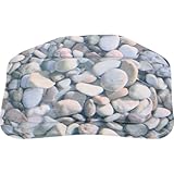 ibasenice Badewannenkissen mit Saugnäpfen aus Langlebigem PVC Kopfstützenkissen für Badewanne Nacken und Schultersupport für Entspannendes Spa und Haushaltsbad