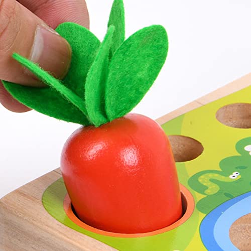 Brinquedos de Cenoura Montessori | Jogo de colheita de cenoura para criança,Brinquedo educativo para
