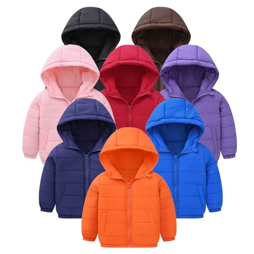 Girls Jacket Lightweight Winter Coats with Pockets Warm Puffer Outerwear4
