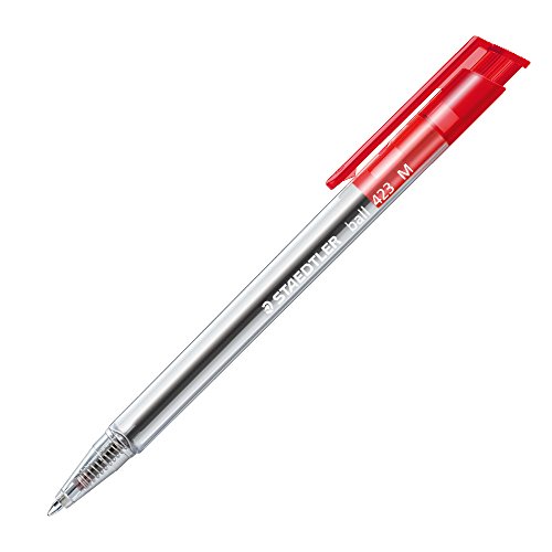 Staedtler Retractable Rainbow Ballpoint Pen - Red